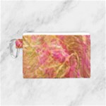 Acid green blend Canvas Cosmetic Bag (Small)