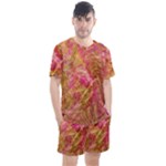 Acid green blend Men s Mesh T-Shirt and Shorts Set