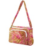 Acid green blend Front Pocket Crossbody Bag