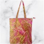 Acid green blend Double Zip Up Tote Bag