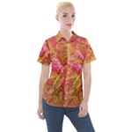 Acid green blend Women s Short Sleeve Pocket Shirt