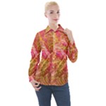 Acid green blend Women s Long Sleeve Pocket Shirt