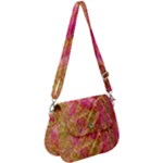 Acid green blend Saddle Handbag