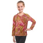 Acid green blend Kids  Long Mesh T-Shirt