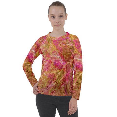 Acid green blend Women s Long Sleeve Raglan T