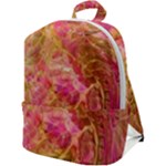 Acid green blend Zip Up Backpack