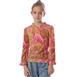 Acid green blend Kids  Frill Detail T-Shirt