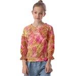 Acid green blend Kids  Cuff Sleeve Top