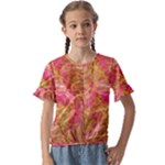 Acid green blend Kids  Cuff Sleeve Scrunch Bottom T-Shirt