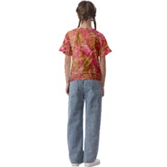 Kids  Cuff Sleeve Scrunch Bottom T-Shirt 