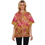 Acid green blend Women s Batwing Button Up Shirt