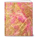 Acid green blend 8  x 10  Hardcover Notebook