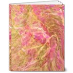 Acid green blend 8  x 10  Softcover Notebook