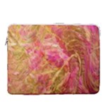 Acid green blend 15  Vertical Laptop Sleeve Case With Pocket
