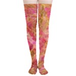 Acid green blend Thigh High Stockings