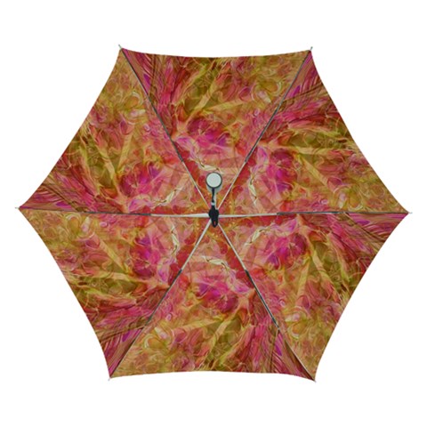 Acid green blend Automatic Folding Umbrella with Case (Small) from ArtsNow.com