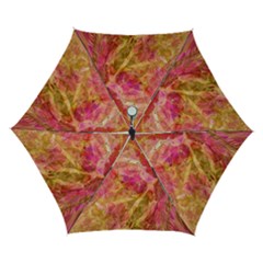 Acid green blend Automatic Folding Umbrella with Case (Small) from ArtsNow.com