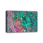 Green Pour Mini Canvas 6  x 4  (Stretched)