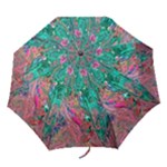 Green Pour Folding Umbrellas