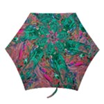 Green Pour Mini Folding Umbrellas