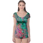 Green Pour Boyleg Leotard 