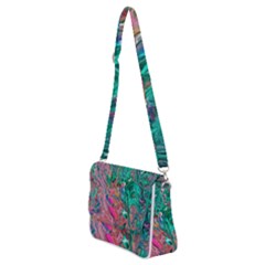 Shoulder Bag with Back Zipper 