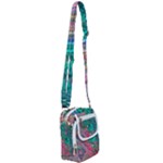Green Pour Shoulder Strap Belt Bag
