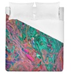Green Pour Duvet Cover (Queen Size)