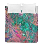 Green Pour Duvet Cover Double Side (Full/ Double Size)