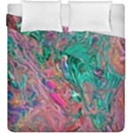 Green Pour Duvet Cover Double Side (King Size)