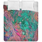 Green Pour Duvet Cover Double Side (California King Size)