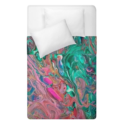 Green Pour Duvet Cover Double Side (Single Size) from ArtsNow.com