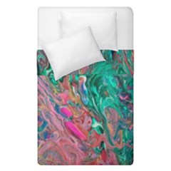 Green Pour Duvet Cover Double Side (Single Size) from ArtsNow.com