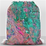 Green Pour Drawstring Bag (Large)