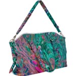 Green Pour Canvas Crossbody Bag