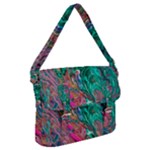 Green Pour Buckle Messenger Bag