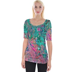 Wide Neckline T-Shirt 