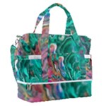 Green Pour Sports Shoulder Bag with Shoes Compartment