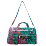 Green Pour Sports Gym Duffle Bag with Shoe Compartment