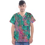 Green Pour Men s V-Neck Scrub Top