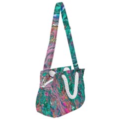 Rope Handles Shoulder Strap Bag 