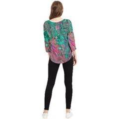 Chiffon Quarter Sleeve Blouse 
