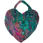 Green Pour Giant Heart Shaped Tote