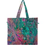 Green Pour Canvas Travel Bag