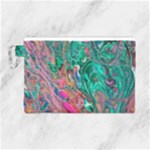 Green Pour Canvas Cosmetic Bag (Large)
