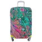 Green Pour Luggage Cover (Medium)