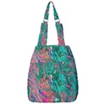 Green Pour Center Zip Backpack