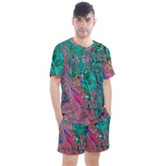 Men s Mesh T-Shirt and Shorts Set 