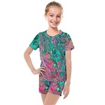 Green Pour Kids  Mesh T-Shirt and Shorts Set