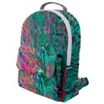 Green Pour Flap Pocket Backpack (Small)